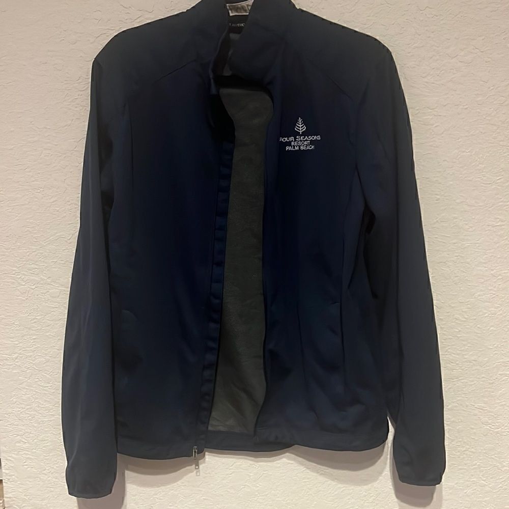NEW - Navy Blue Windbreaker Jacket - Mens Small Jacket Zip Up - Never Worn